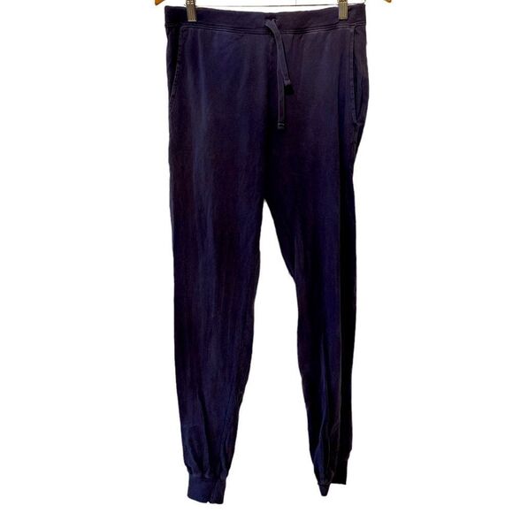 American Apparel blue drawstring banded bottom leg sweats pockets 2 pack - Picture 1 of 3